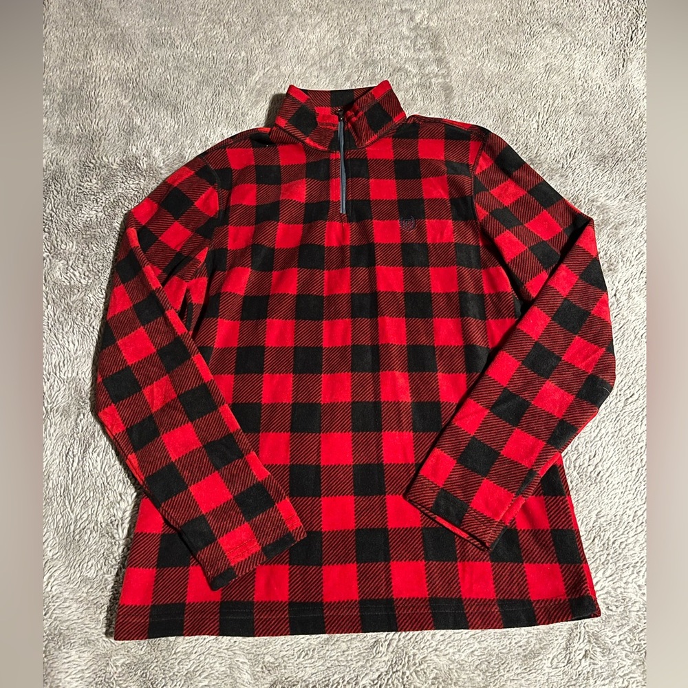 Chaps Golf Plaid Pullover Sweater